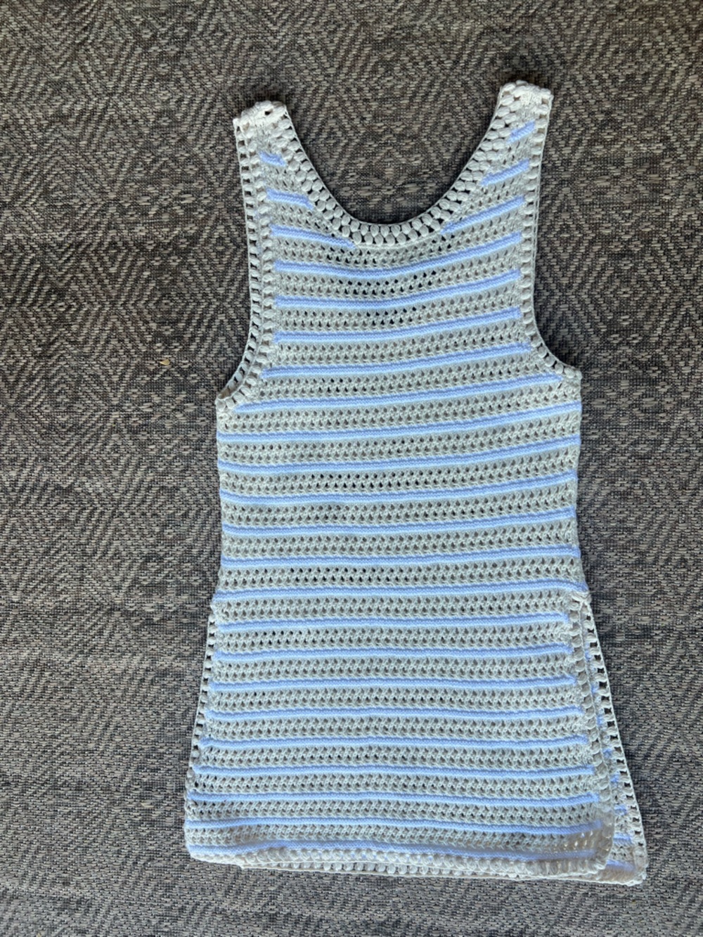 Apiece Apart Crochet Knit Tunic Mini Dress Cream Womens Size M - Picture 6 of 6